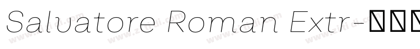 Salvatore Roman Extr字体转换